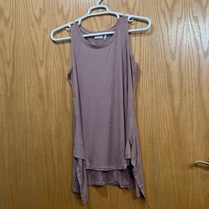 LOGO Layers Frosted Mauve Long Tank